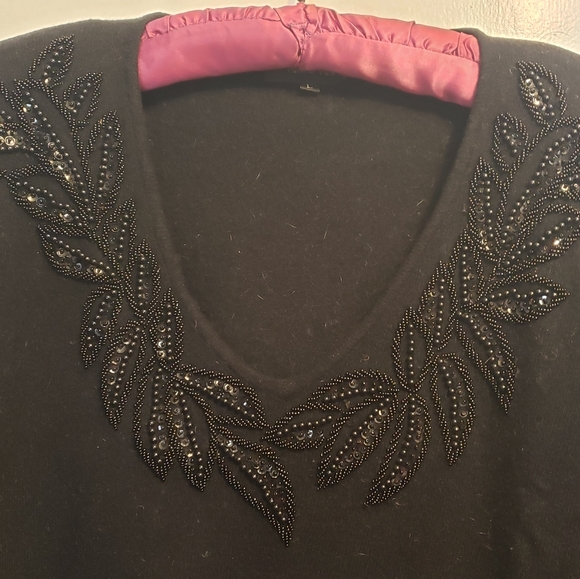 Nordstrom lambswool/angora V-neck - L - Picture 4 of 6